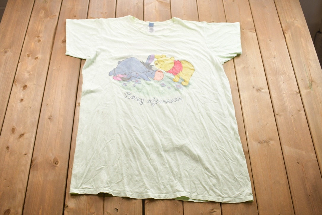 Vintage 1990s Winnie The Pooh Lazy Afternoon Disney Cartoon T-Shirt