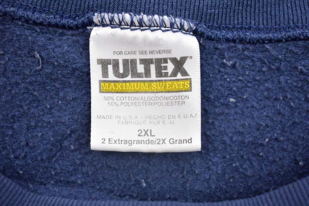 Vintage 1990s Tultex Blank Blue Crewneck Sweatshirt