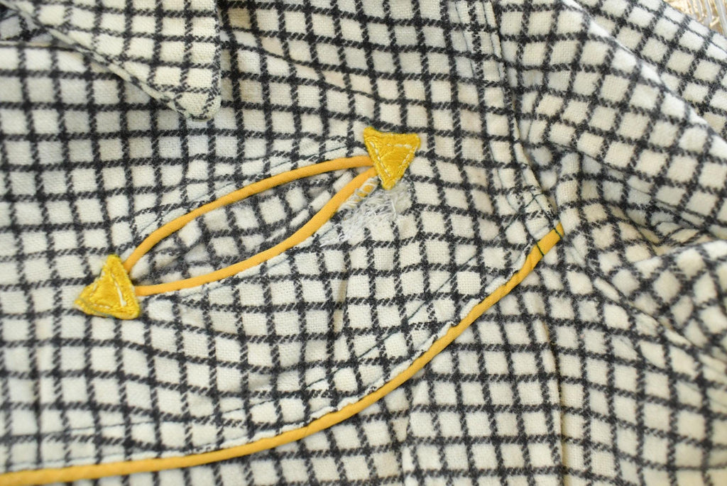 Vintage 1960s King Kole Gingham Check Button Up Western Shirt Youth 6