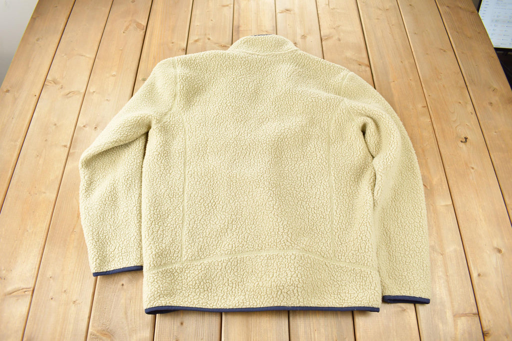 Vintage Y2K Patagonia Oatmeal Deep Pile Half Zip Fleece Sweater