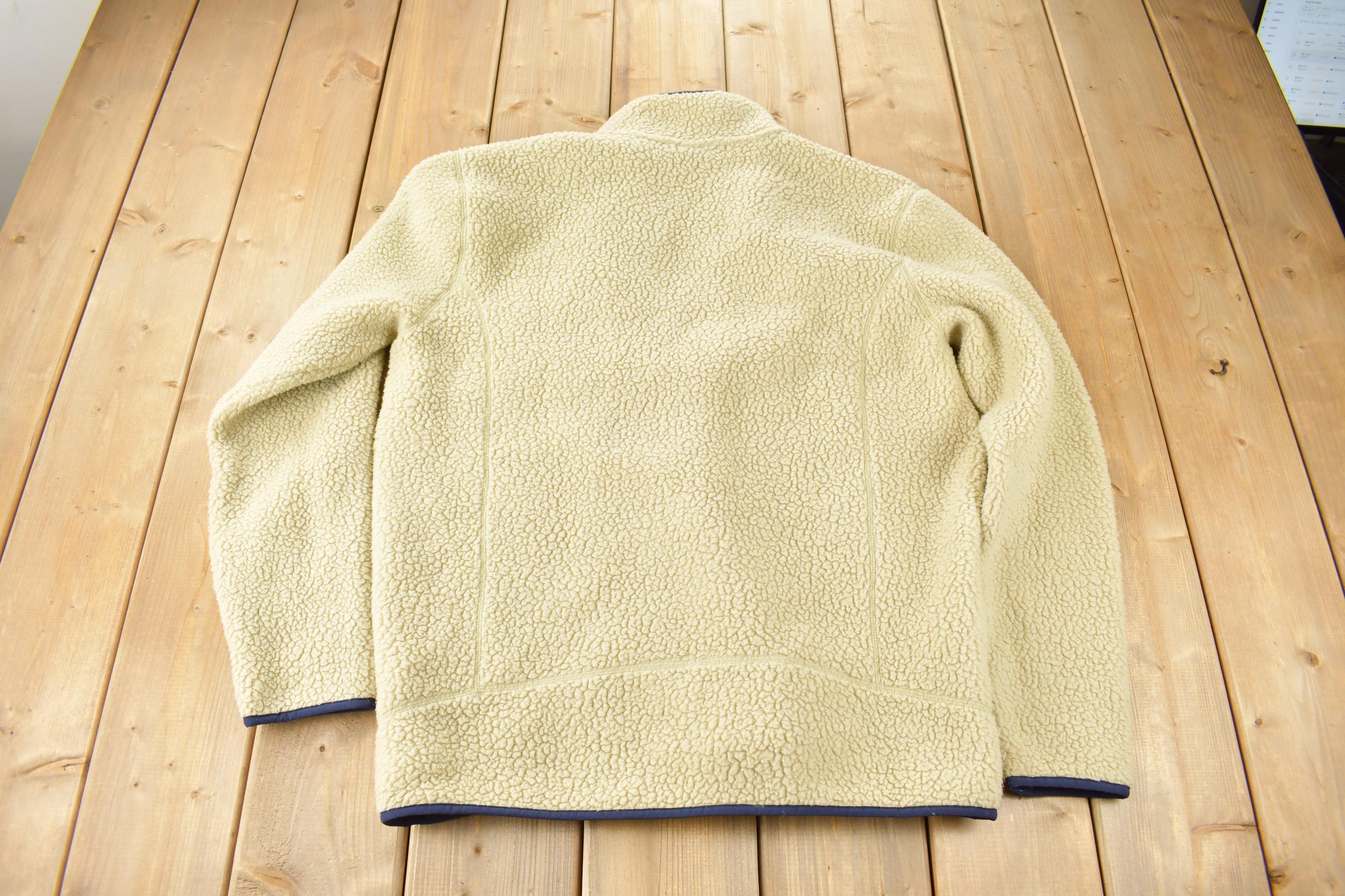 Vintage Y2K Patagonia Oatmeal Deep Pile Half Zip Fleece Sweater