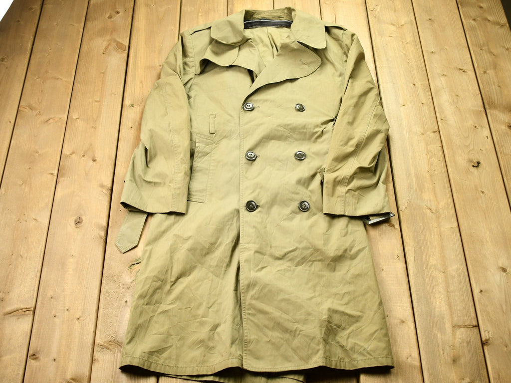 Vintage 1980s Military Trench Coat