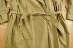 Vintage 1980s Beige Trench Coat
