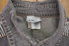 Vintage 1990s Grey Striped Button Up Shirt