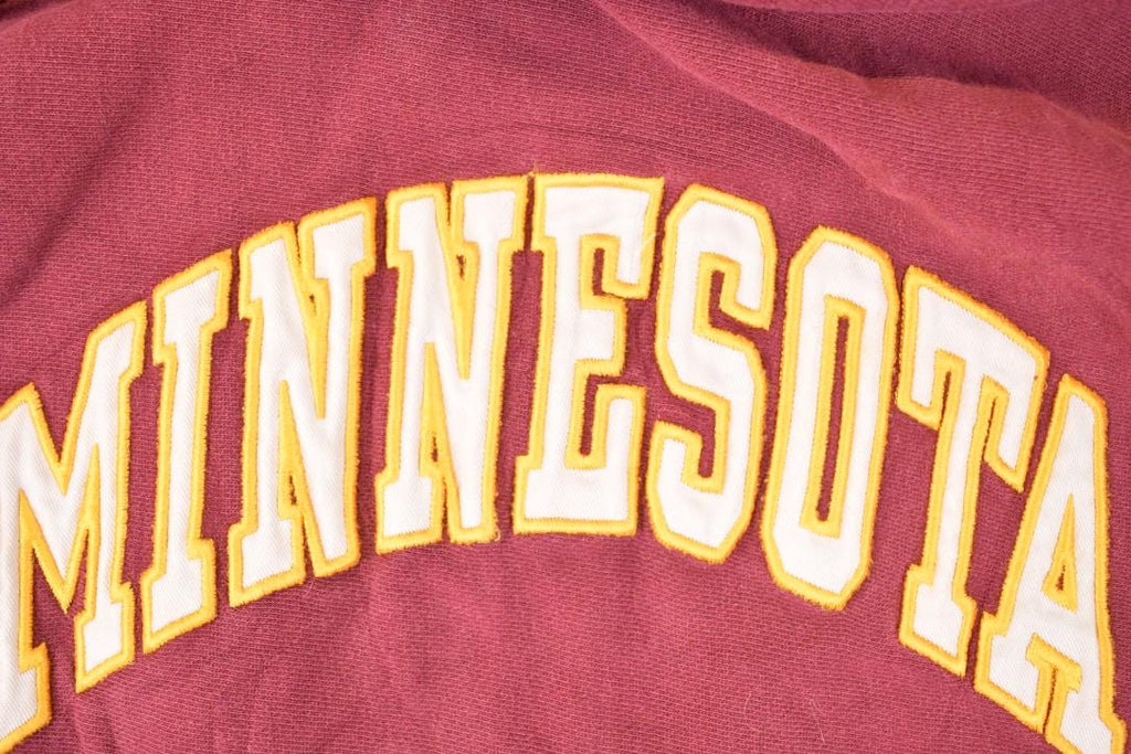 Vintage 1990s Steve And Barry's Minnesota Cross Grain Embroidered University Hoodie Sweater Mens S