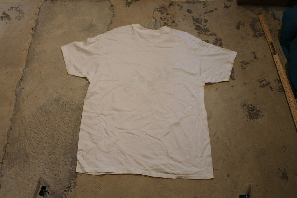 Vintage 1980s Browallia Flower Graphic T Shirt