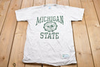 Vintage 1990s University of Michigan State Spartans Graphic Collegiate T-Shirt