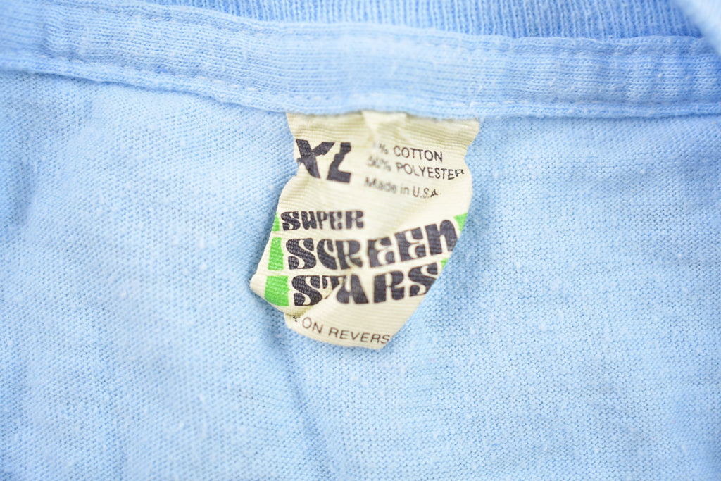 Vintage 1984 KS94 Fm Radio Station Graphic Screen Stars T Shirt