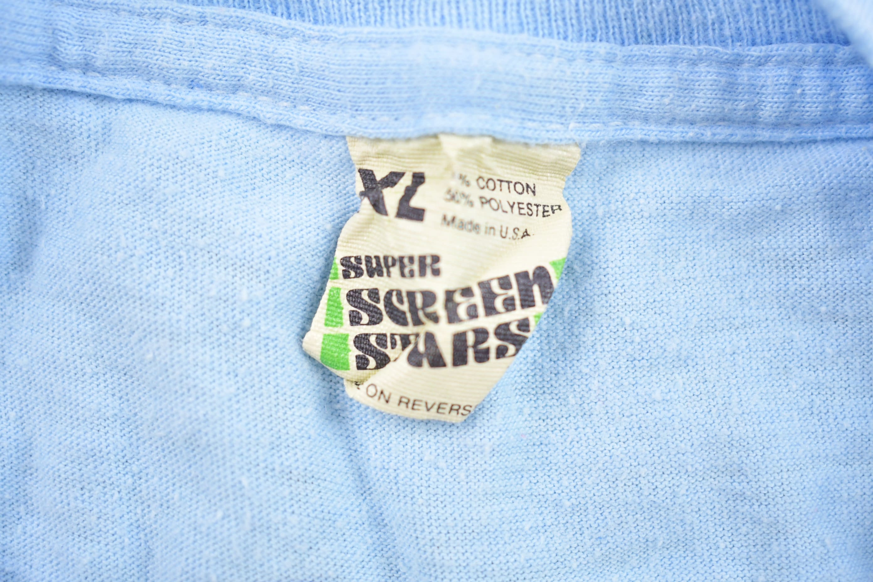 Vintage 1984 KS94 Fm Radio Station Graphic Screen Stars T Shirt