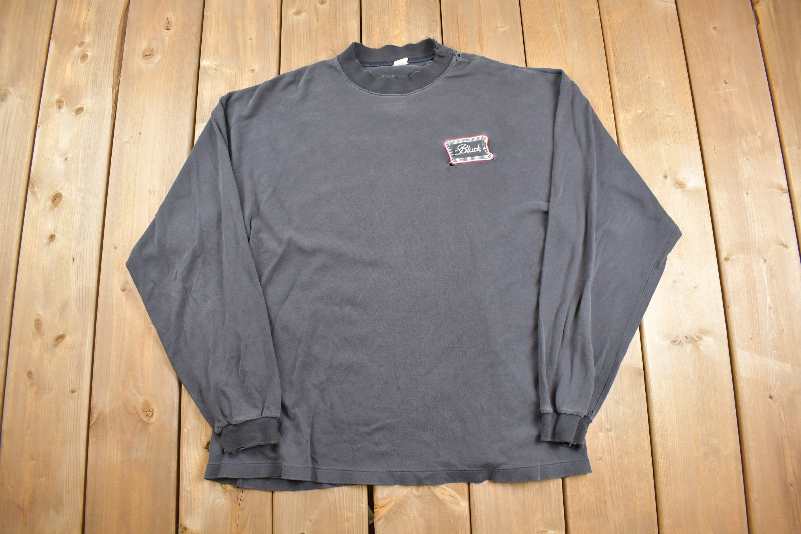 Vintage 1990s Black Crewneck Sweatshirt