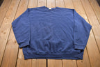 Vintage 1990s Cheetah Blank Blue Crewneck Sweatshirt