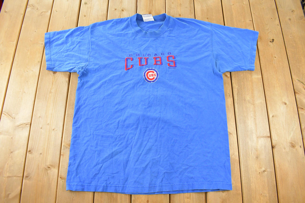 Vintage 1990s Chicago Cubs MLB Embroidered T-Shirt Men's 2XL