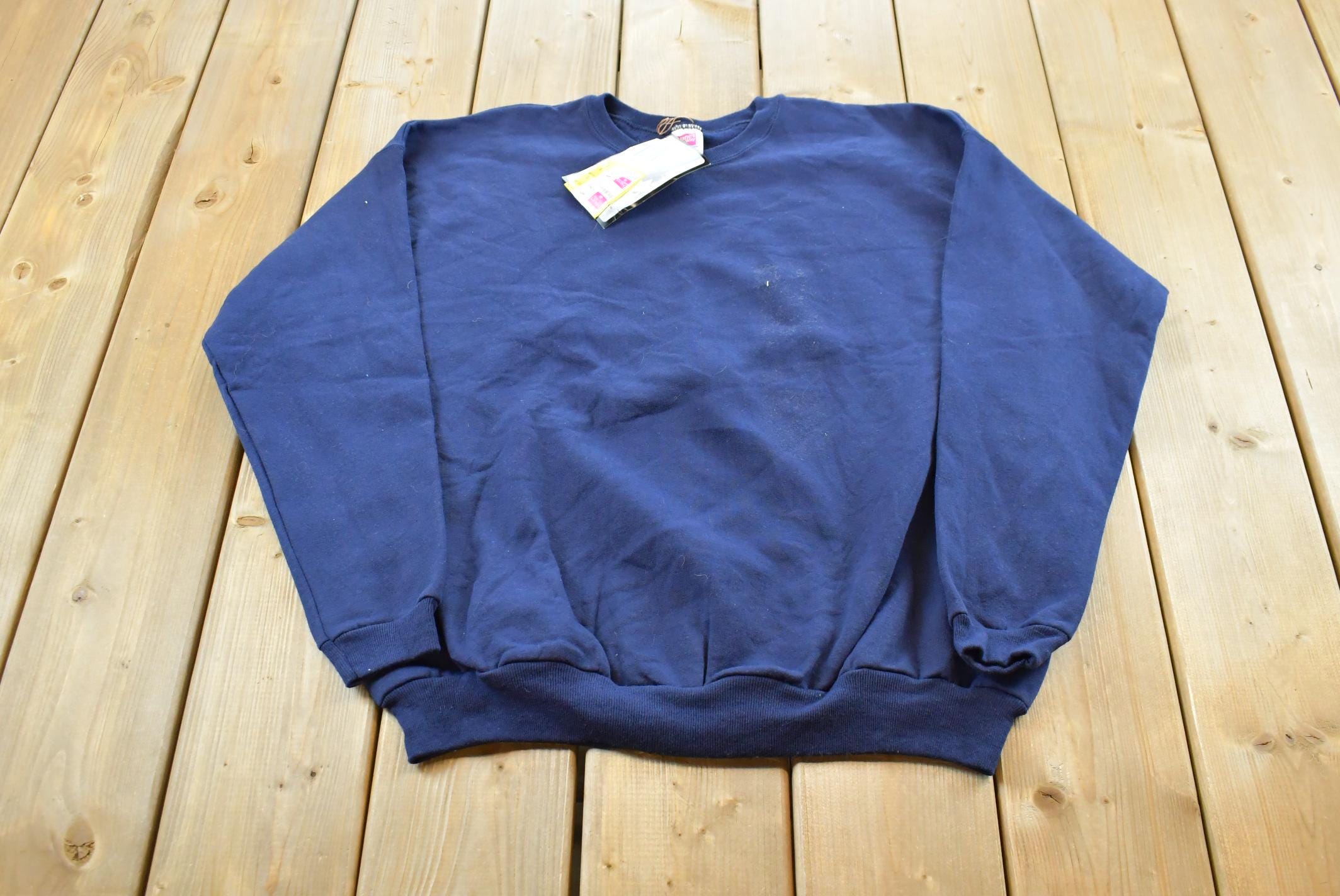 Vintage 1990s Deadstock Hanes Her Way Blank Crewneck Sweatshirt Womens L / 90s Printing Crewneck / Streetwear Blanks