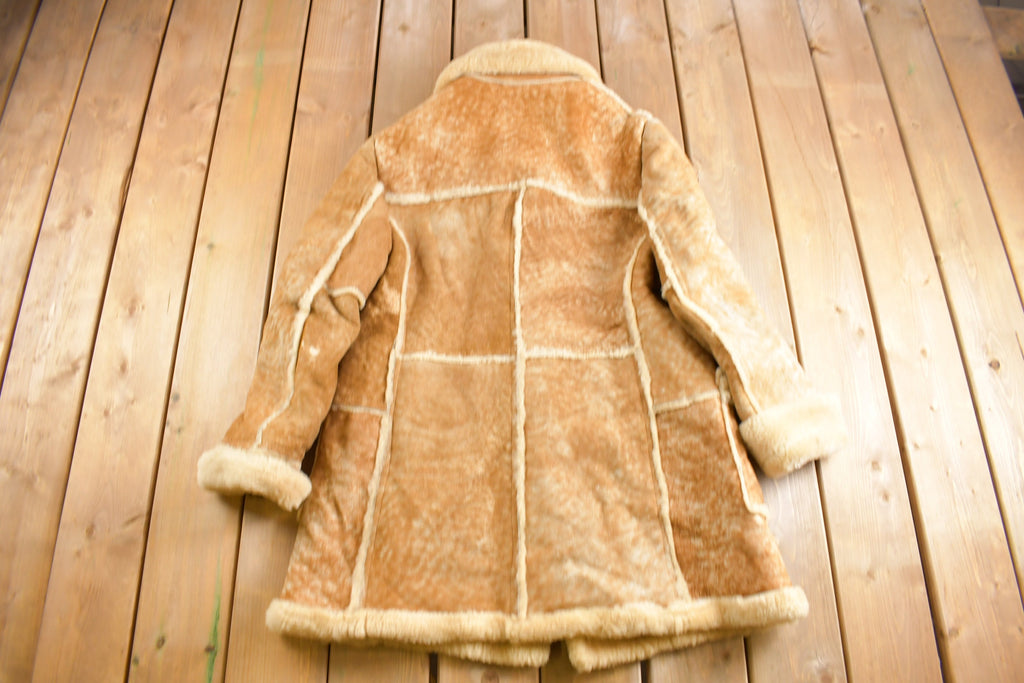 Vintage 1980s Shearling Leather Jacket