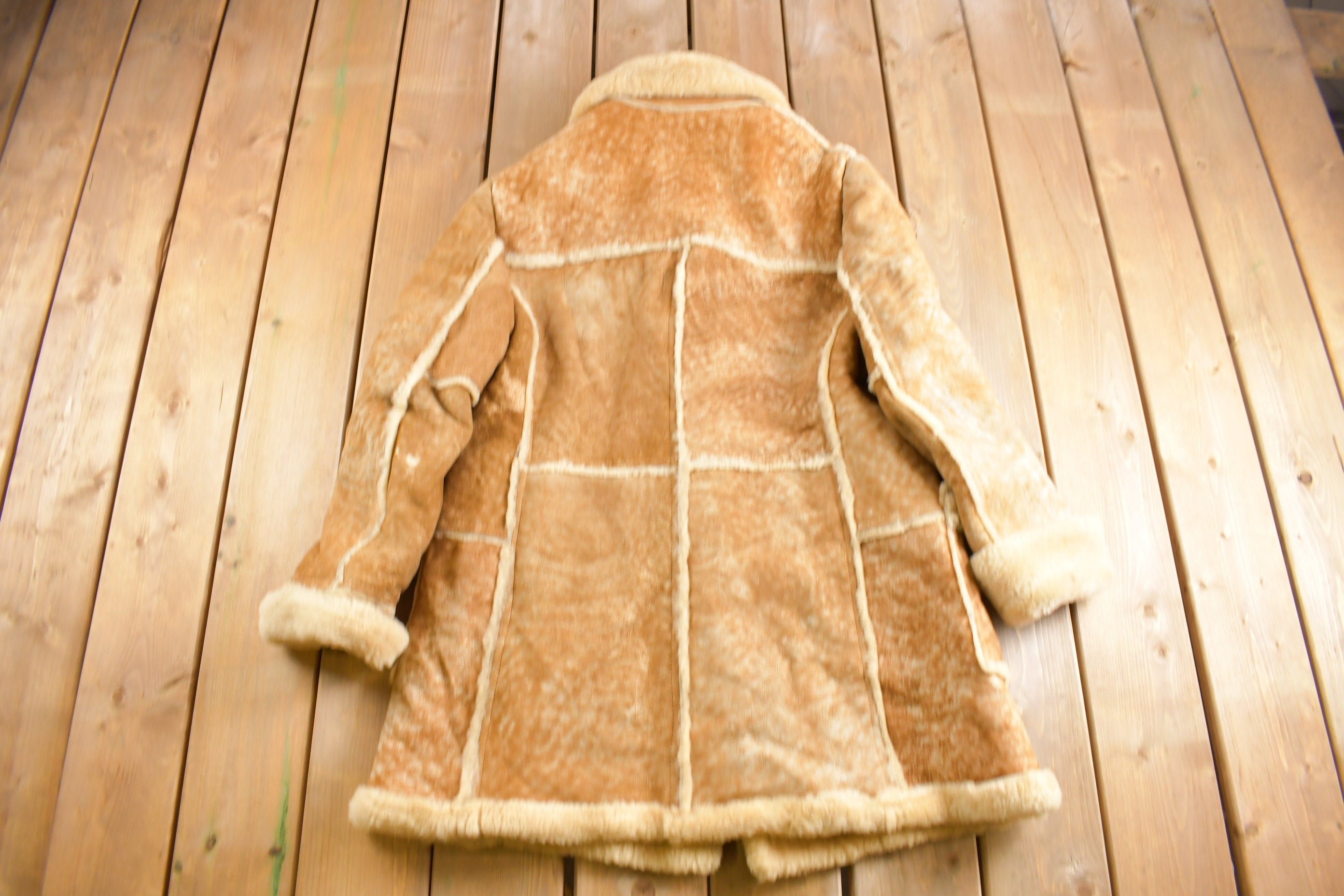 Vintage 1980s Shearling Leather Jacket