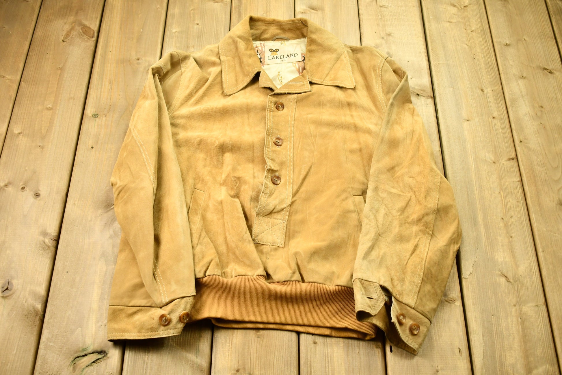 Vintage 1960s Lakeland Suede Leather Jacket  Fall Outerwear  Leather Coat  Winter Outerwear  Streetwear Fashion  Suede Jacket