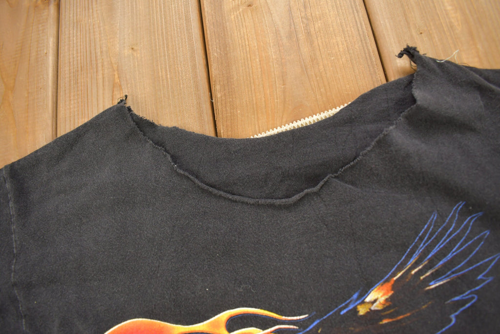 Vintage 199 Harley Davidson Motorcycles Tonawanda NY Flaming Eagle Long Sleeve T-Shirt