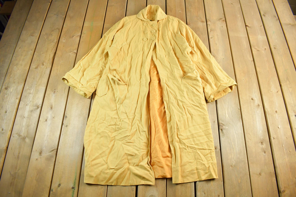 Vintage 1950s Master Furriers Duluth Trench Weather Proofed Duster Coat Adult Medium