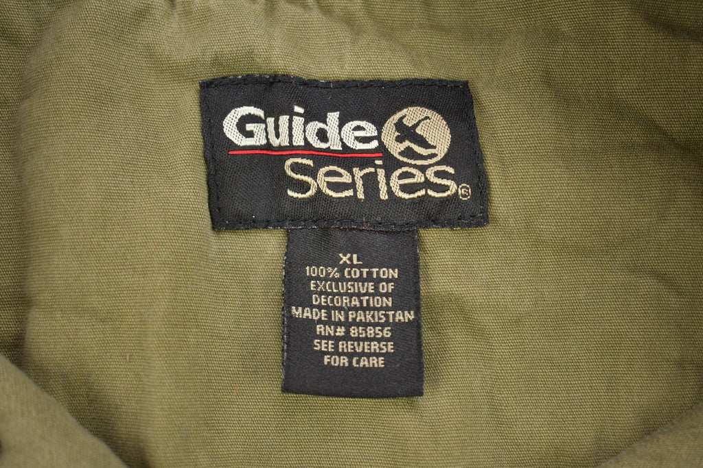 Vintage 2000s Outdoorsman Adventure Patch Blank Button Up Shirt /