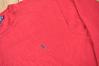 Vintage 1990s Polo Ralph Lauren Red Knit Sweatshirt