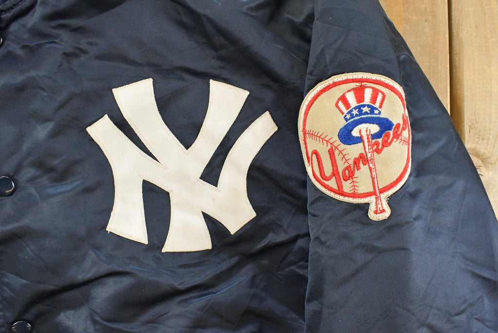 Vintage 1980s New York Yankees MLB Satin Bomber Jacket Men's Large