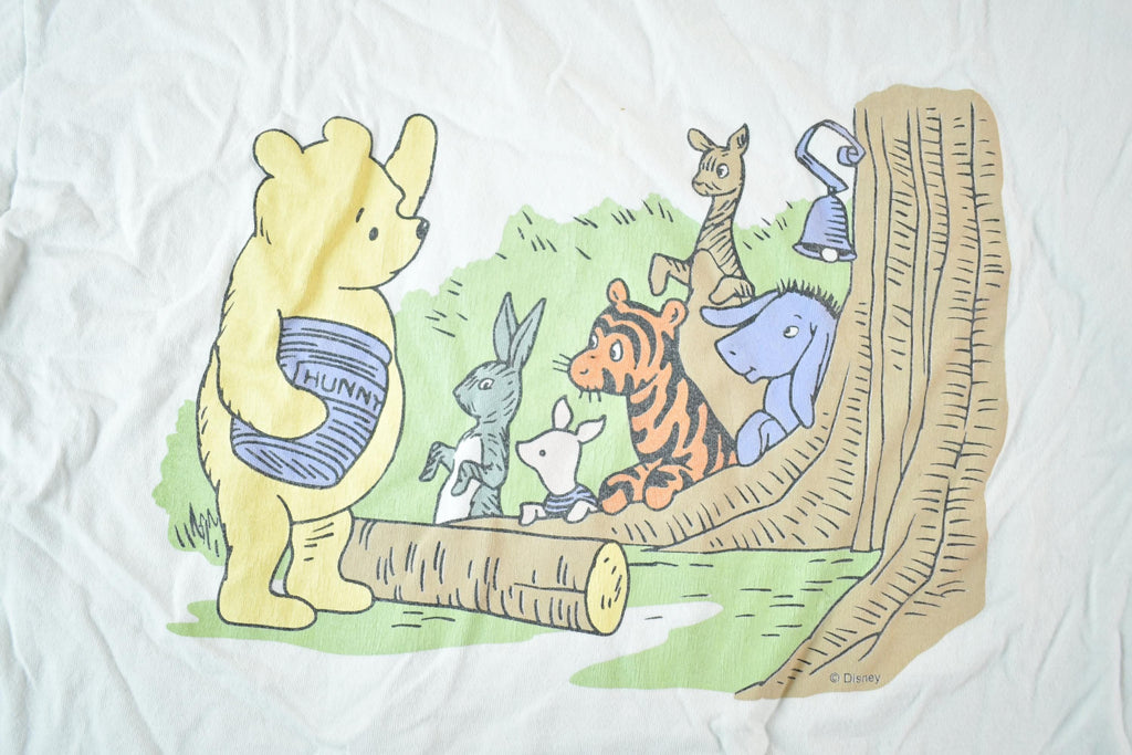 Vintage 1990s Winnie The Pooh Disney Cartoon Promo T-Shirt Mens L