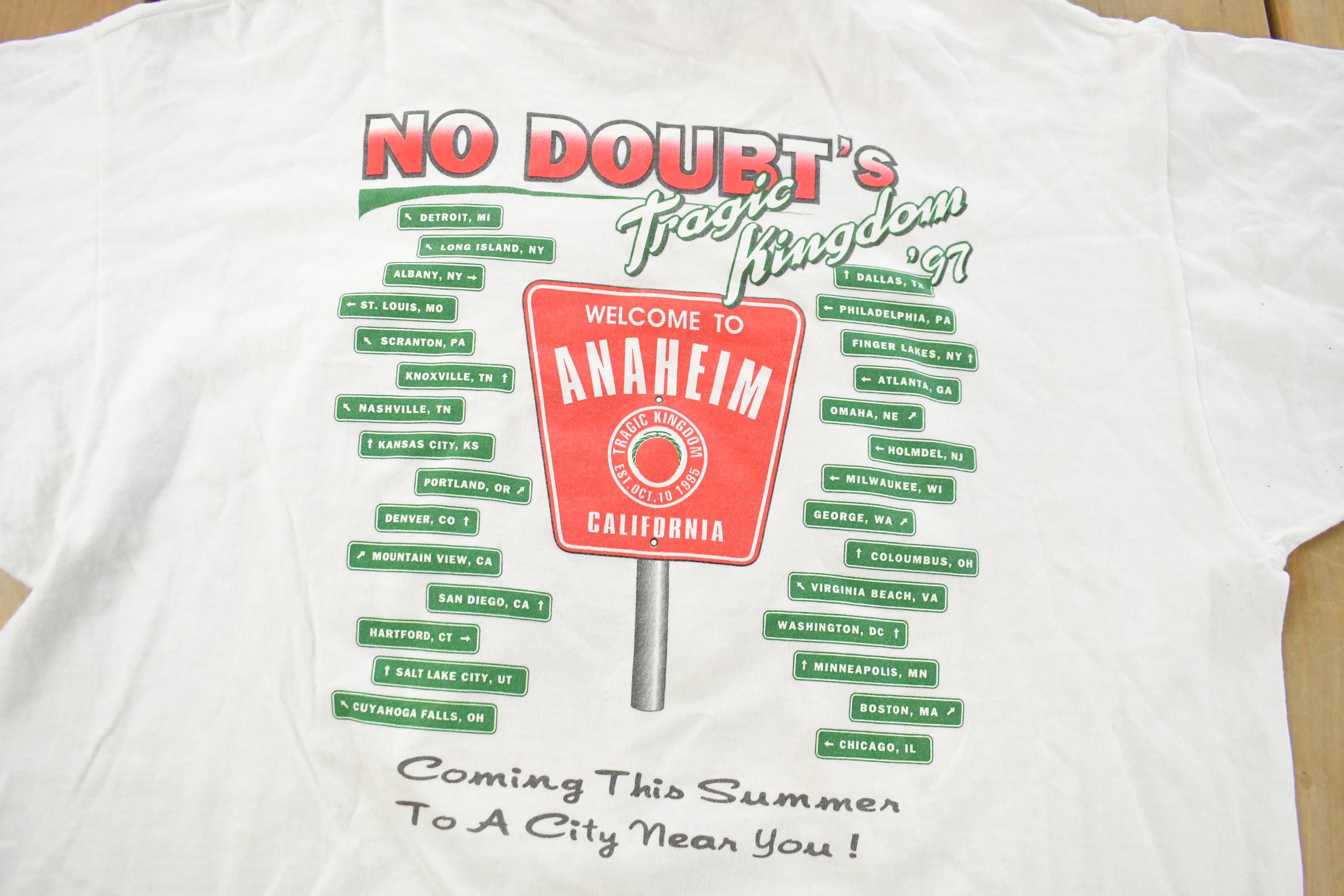 Vintage 1997 No Doubt Tragic Kingdom Tour Band T-Shirt Men's XL