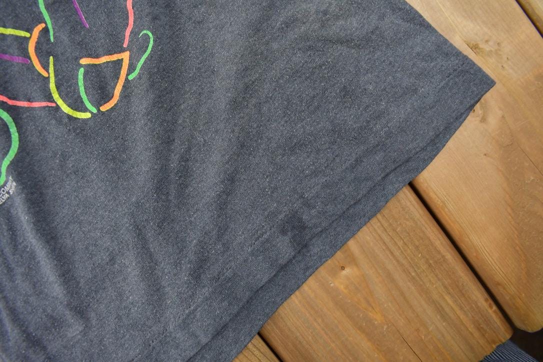 Vintage 1970s Disney Mickey Mouse Florida Graphic T-Shirt Made In USA Single Stitch