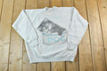 Vintage 1990s Cute Sleeping Kitten Crew Neck Sweater