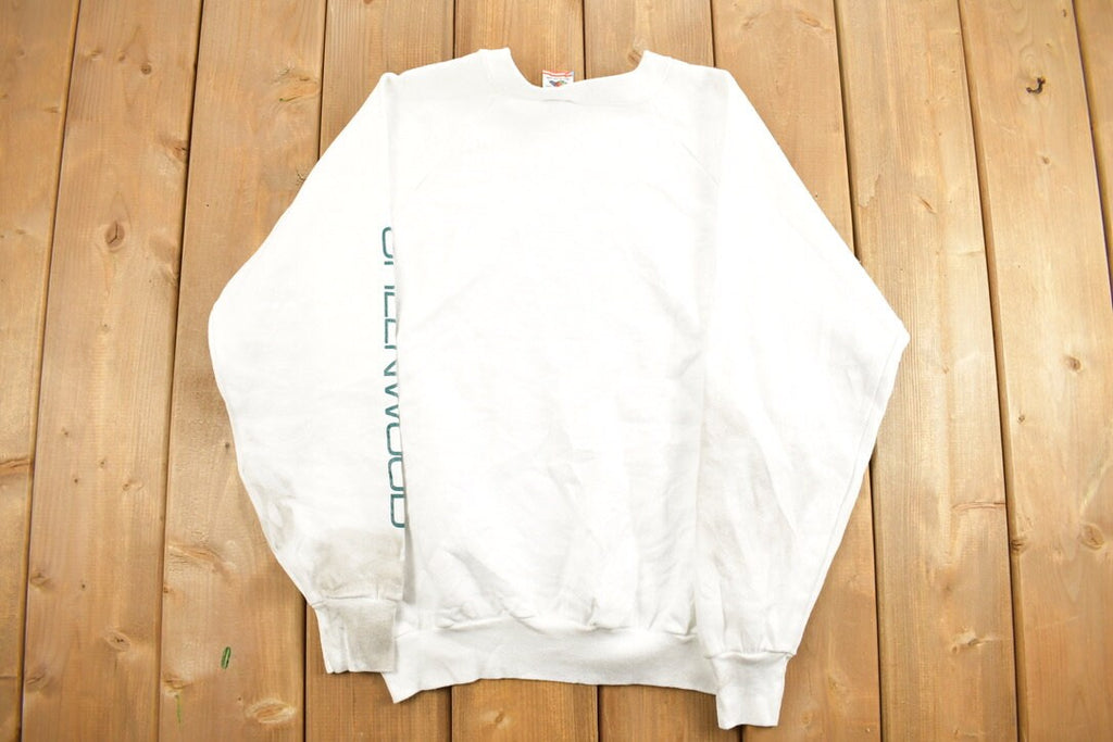 Vintage 1990s Greenwood Raceway Park Graphic Crewneck Sweatshirt