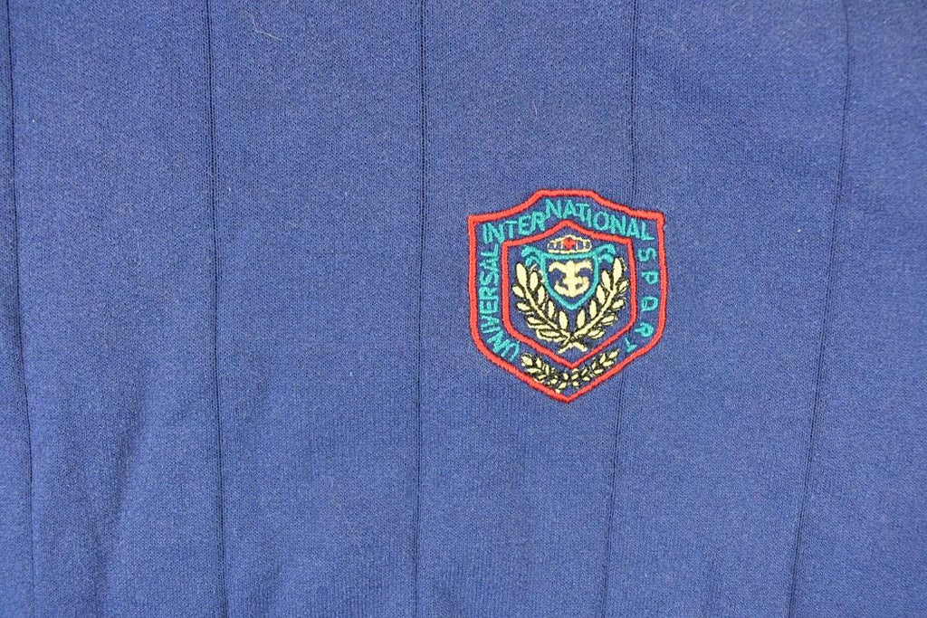 Vintage 1990s International Sport Embroidered Crest Logo Crewneck Sweatshirt Mens L
