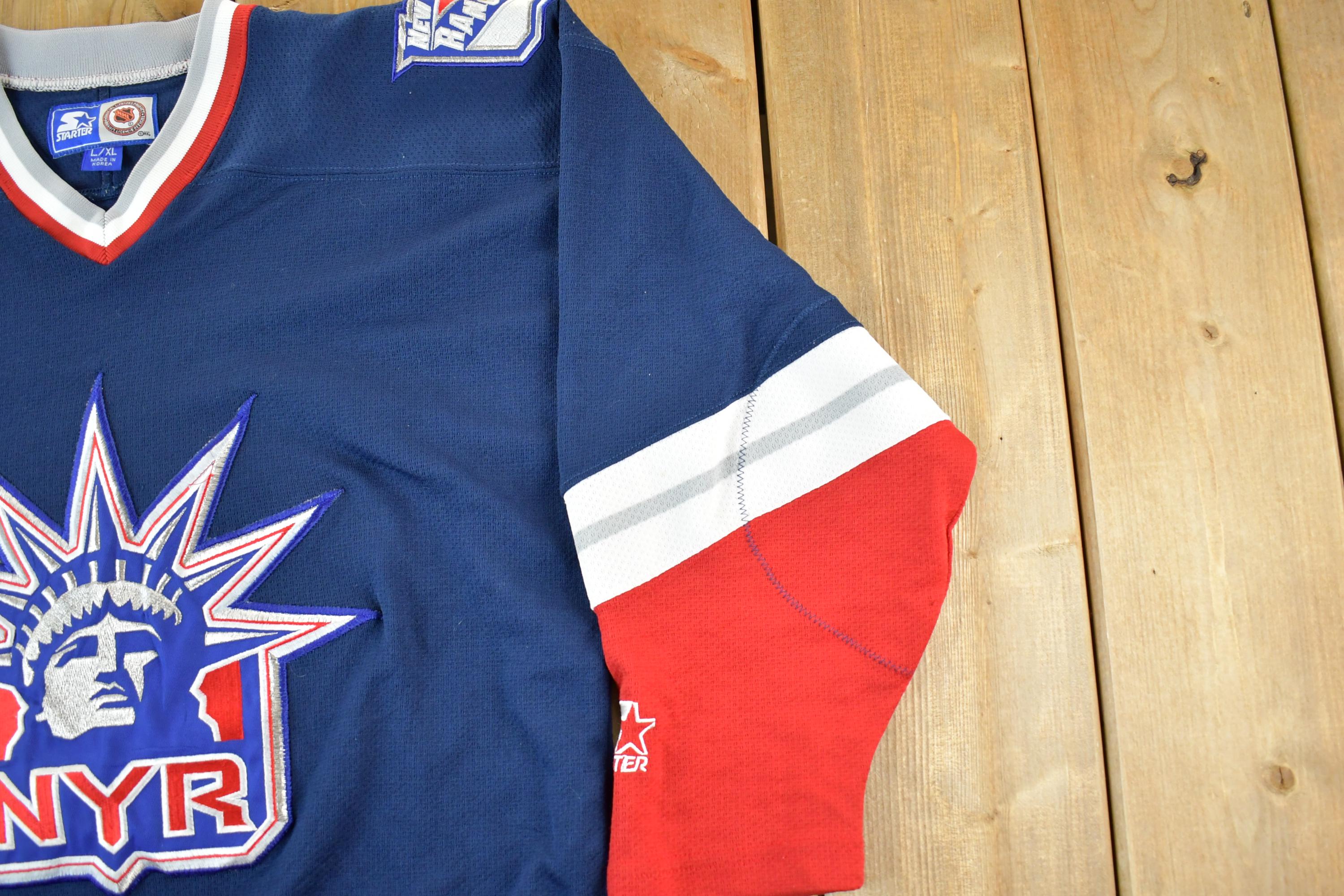 Vintage 1990s Starter New York Rangers Wayne Gretzky Jersey Youth Large