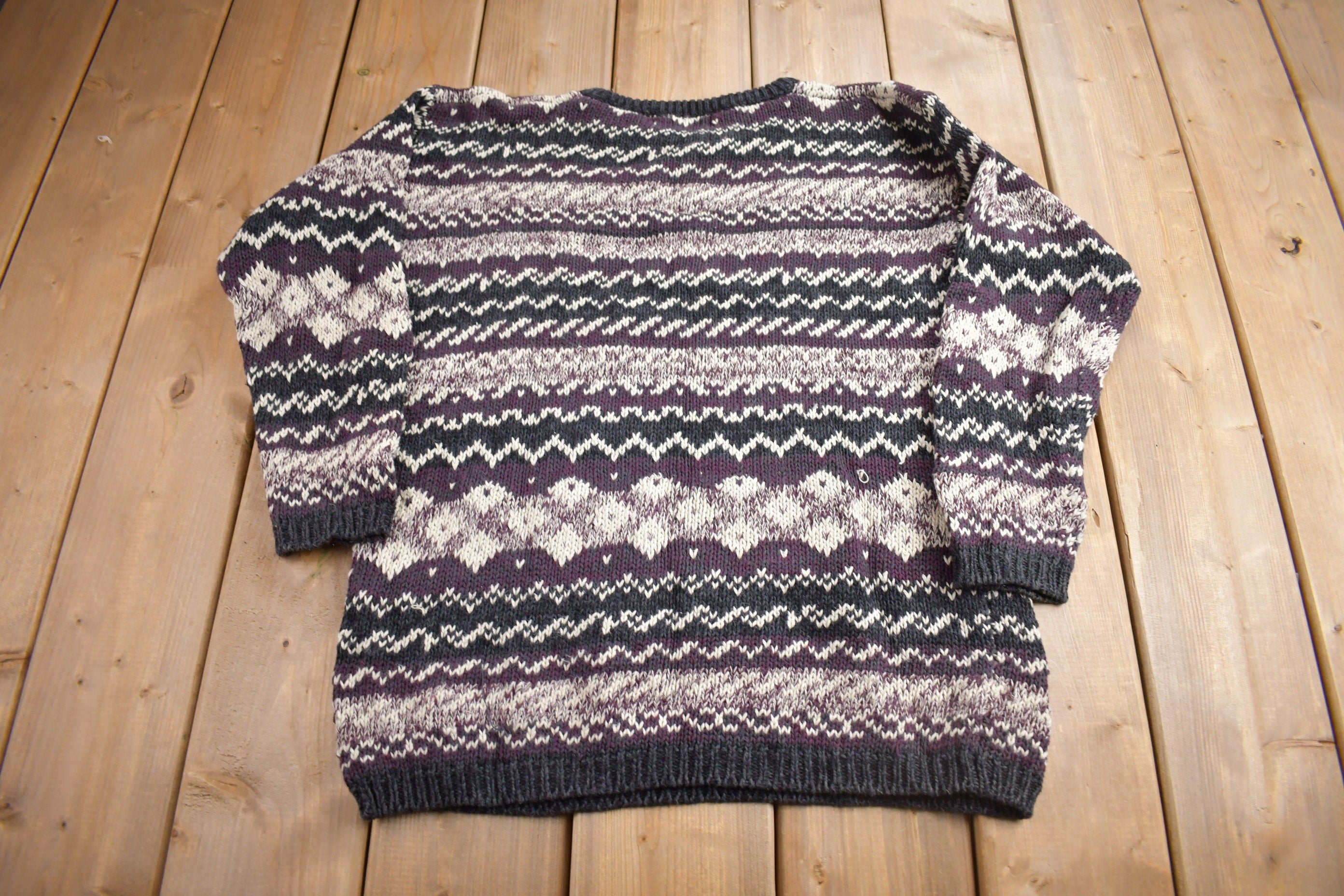 Vintage 1990s Jay Jacobs Knit Crewneck Sweater