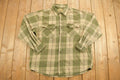 Vintage 1990s Kilimanjaro Plaid Button Up Shirt