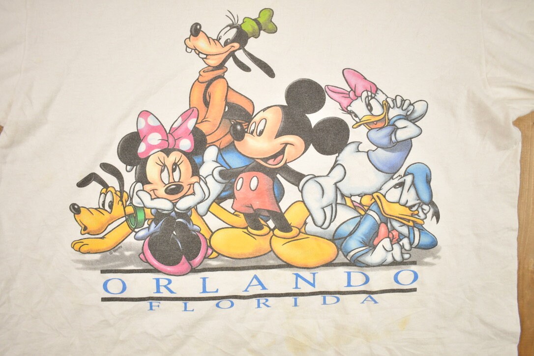 Vintage 1990s Disney World Orlando Graphic T Shirt