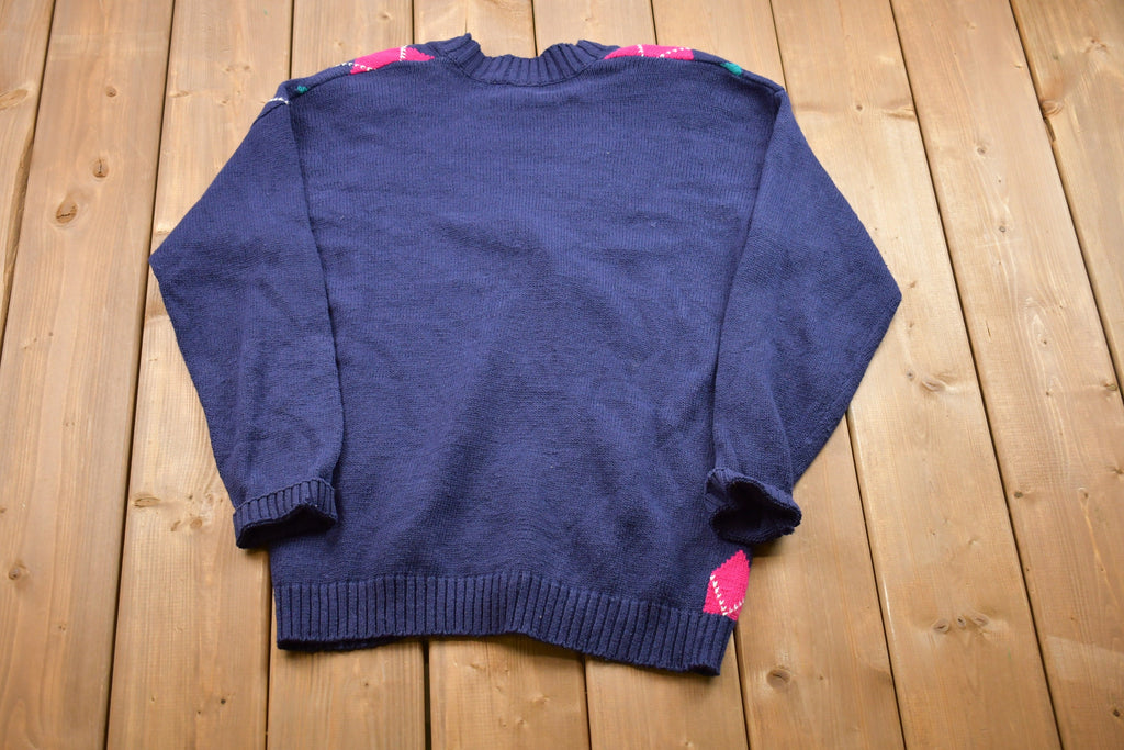 Vintage 1990s Geometric Knitted Cardigan