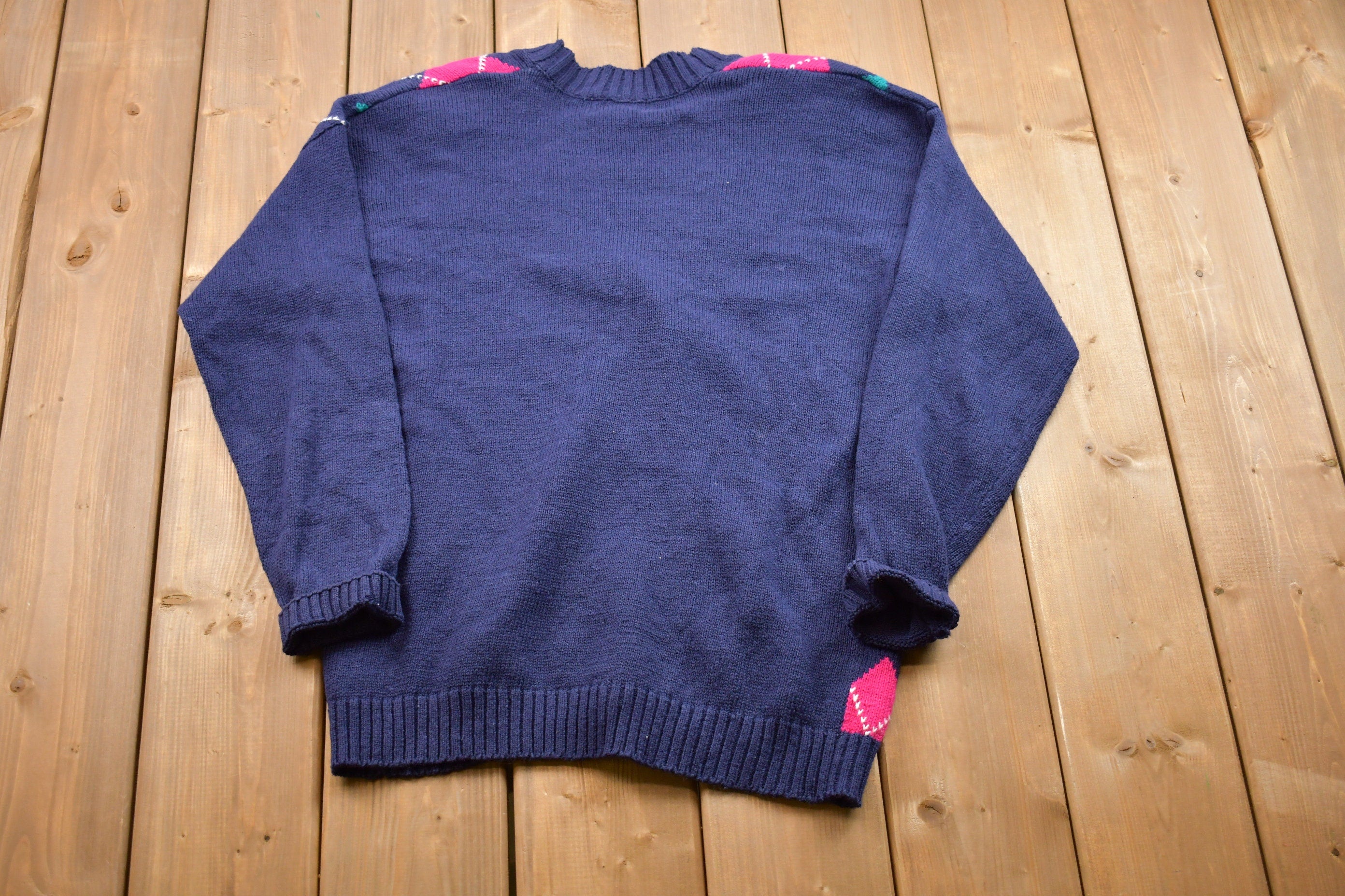 Vintage 1990s Geometric Knitted Cardigan