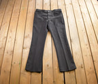 Vintage 1980s Lee Black Slacks Made In USA Size 38x32