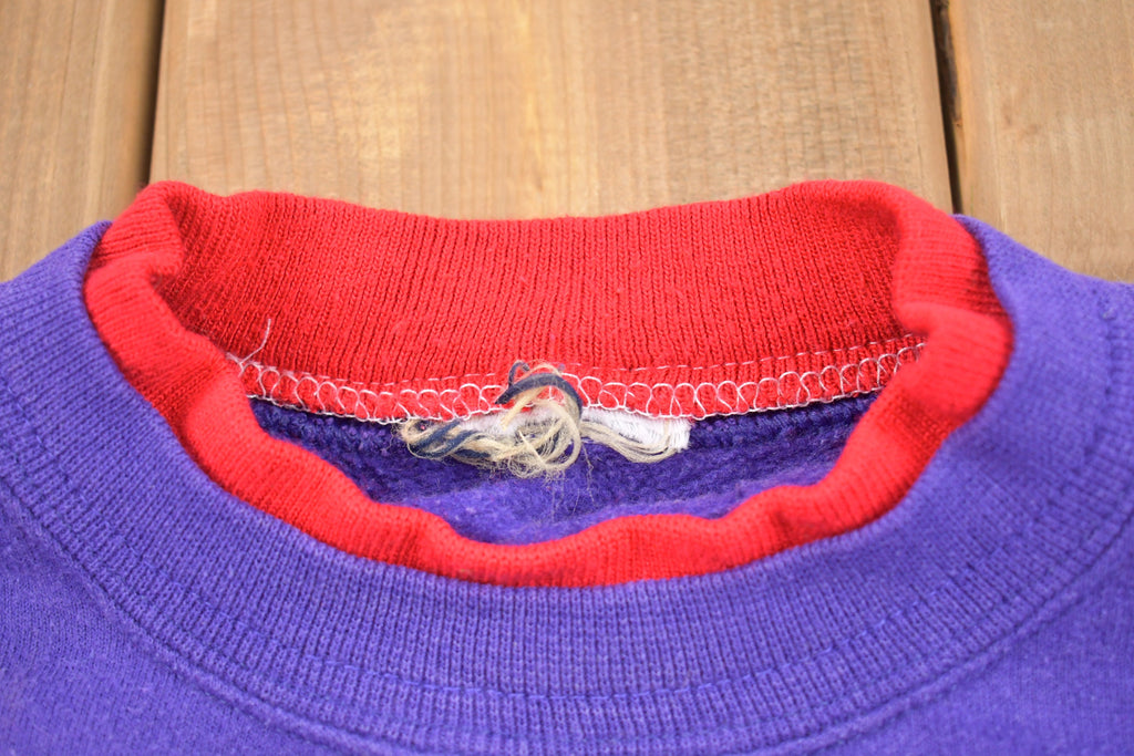 Vintage 1990s Embroidered Hat Crewneck Sweatshirt
