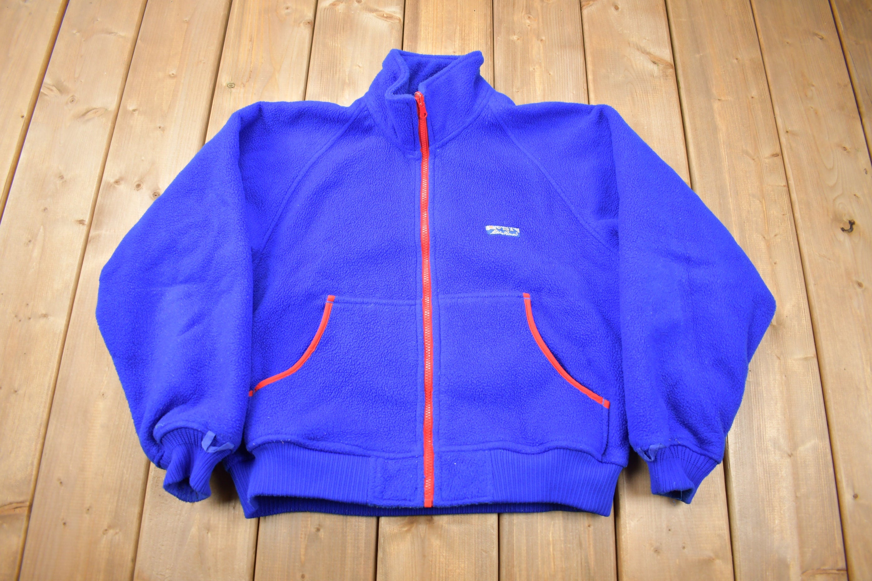 Vintage 1990s Eddie Bauer Women's Zip Fleece Sweater