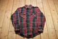 Vintage 1990s St Johns Bay Plaid Flannel Button Up Shirt