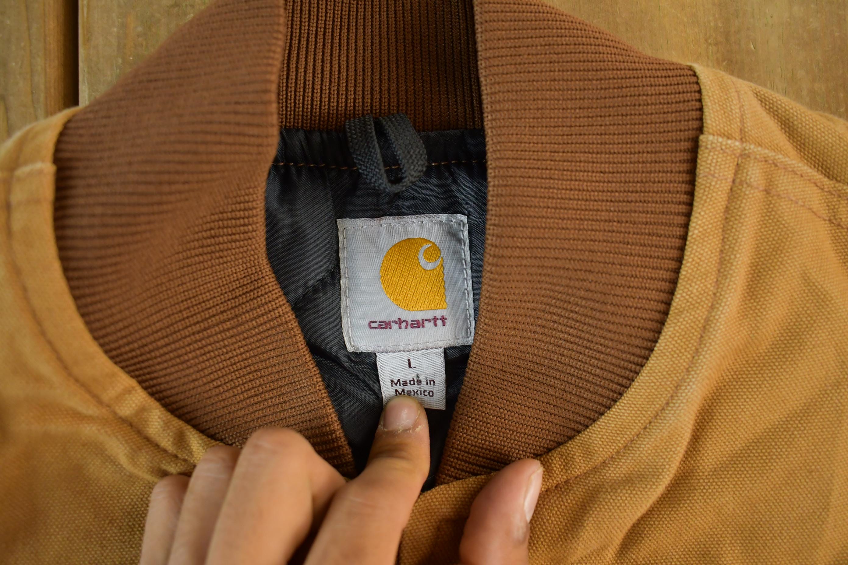 Vintage 1990s Carhartt Quilt Lined Jacket Vest Mens Large