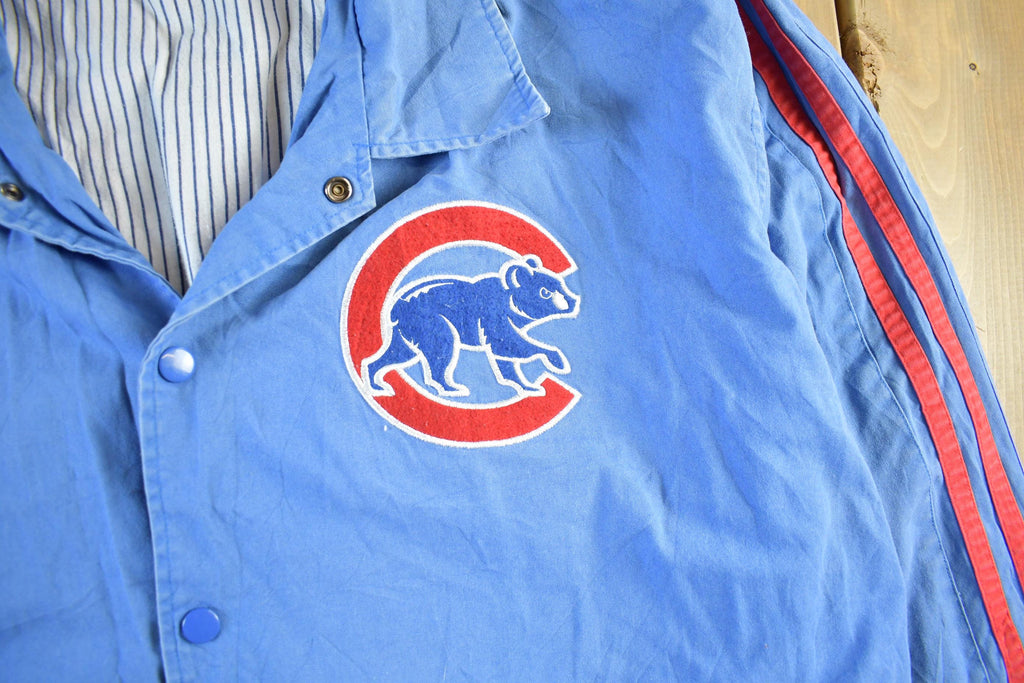 Vintage 1990s Chicago Cubs MLB Embroidered Logo Windbreaker Jacket Men's 5XL