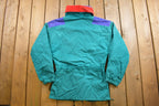 Vintage 1980s Columbia Sportswear Quarter Zip Windbreaker Jacket
