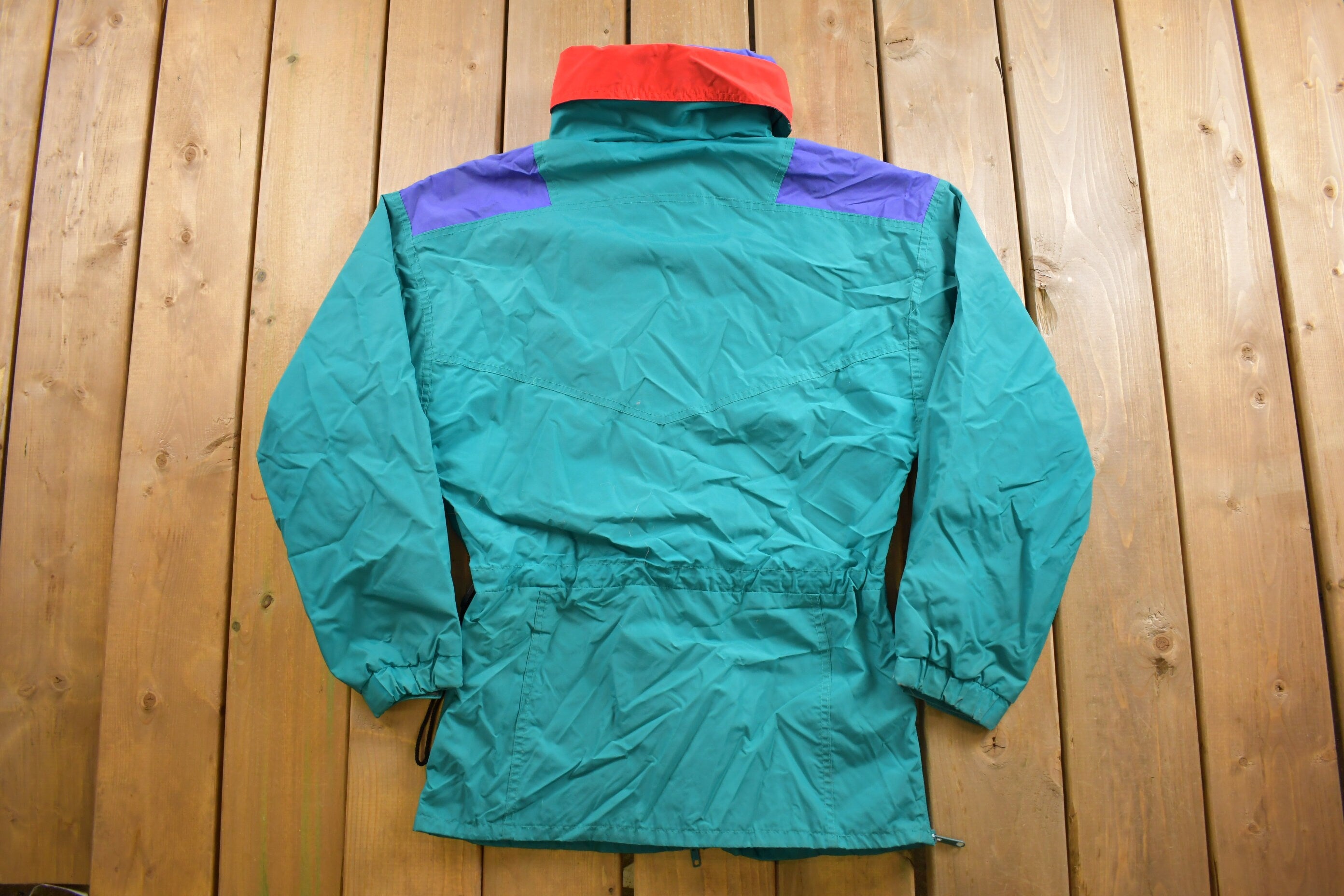 Vintage 1980s Columbia Sportswear Quarter Zip Windbreaker Jacket