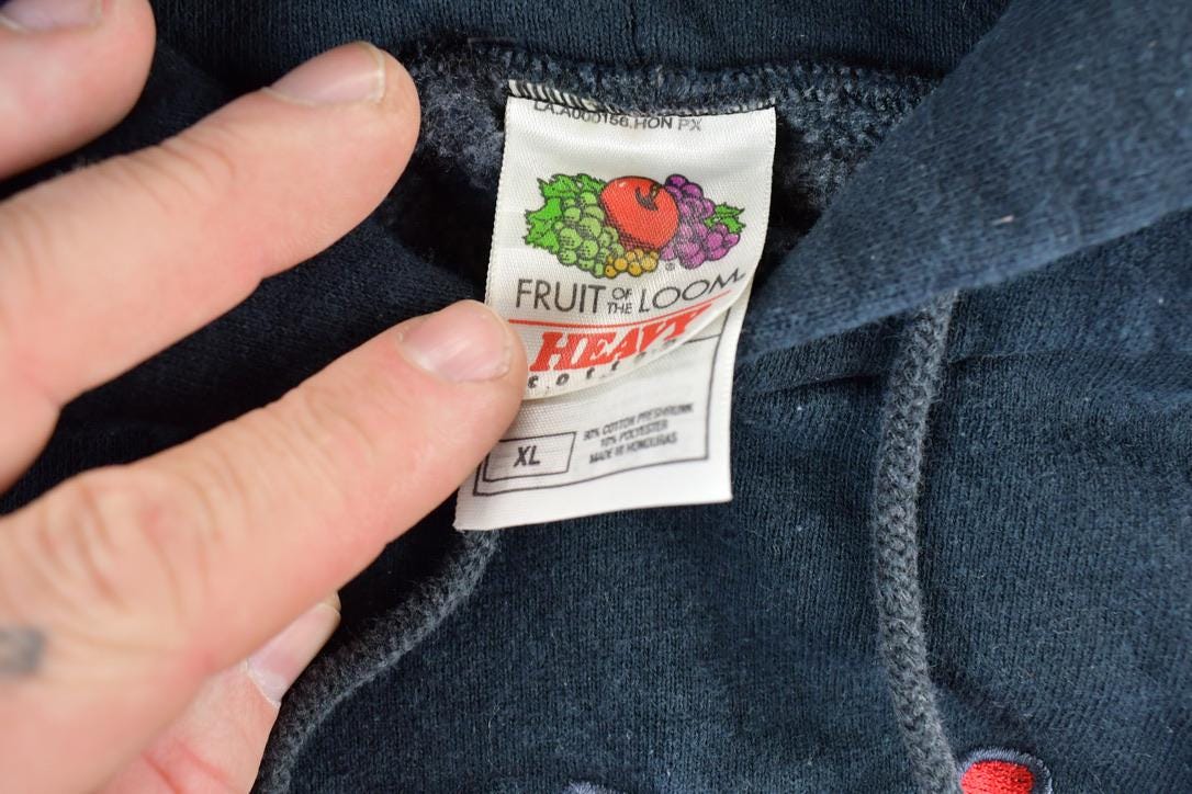 Vintage 1990s Bootleggers Main St Minnesota Souvenir Heavyweight Hoodie Sweatshirt