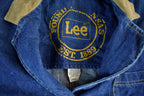 Vintage 1970s Lee Duster Barn Denim Jean Long Coat Men's Small