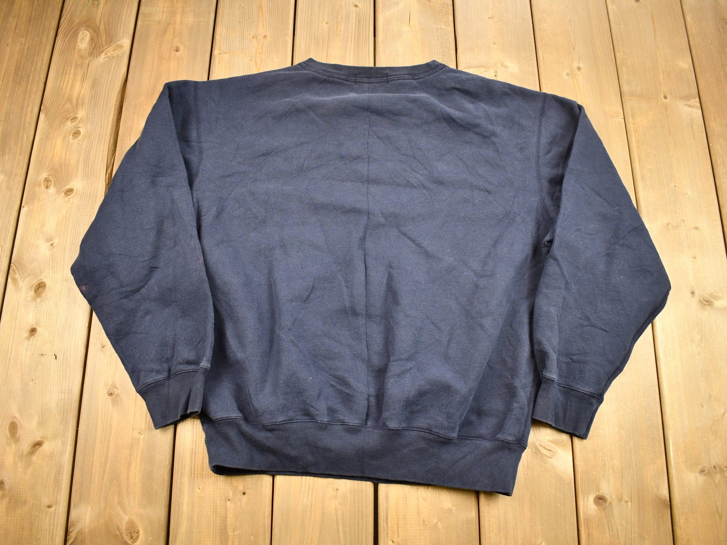 Vintage 1990s Polo Ralph Lauren Navy Blue Crewneck Sweatshirt