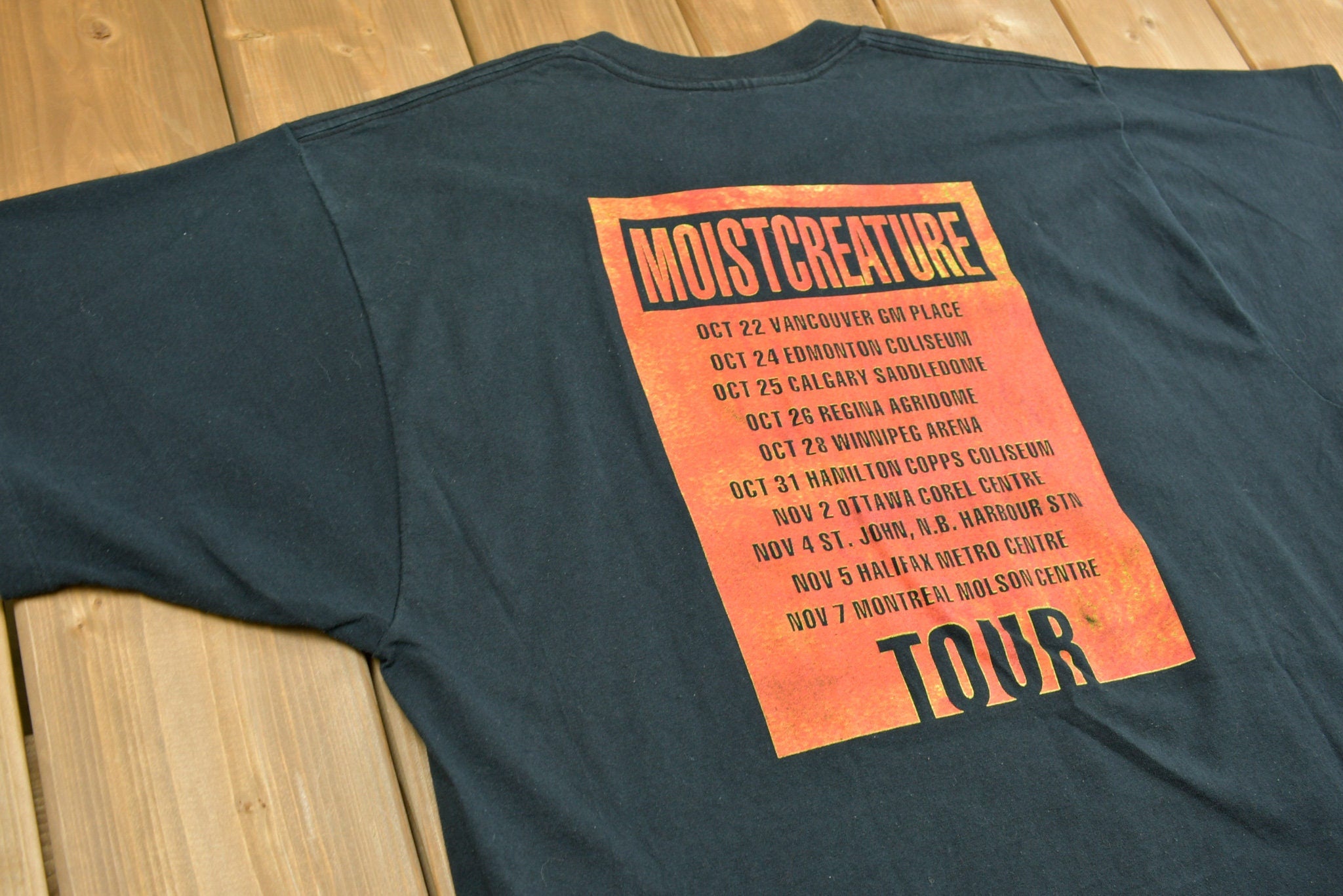 Vintage 1997 Moist Moist Creature Tour T-shirt