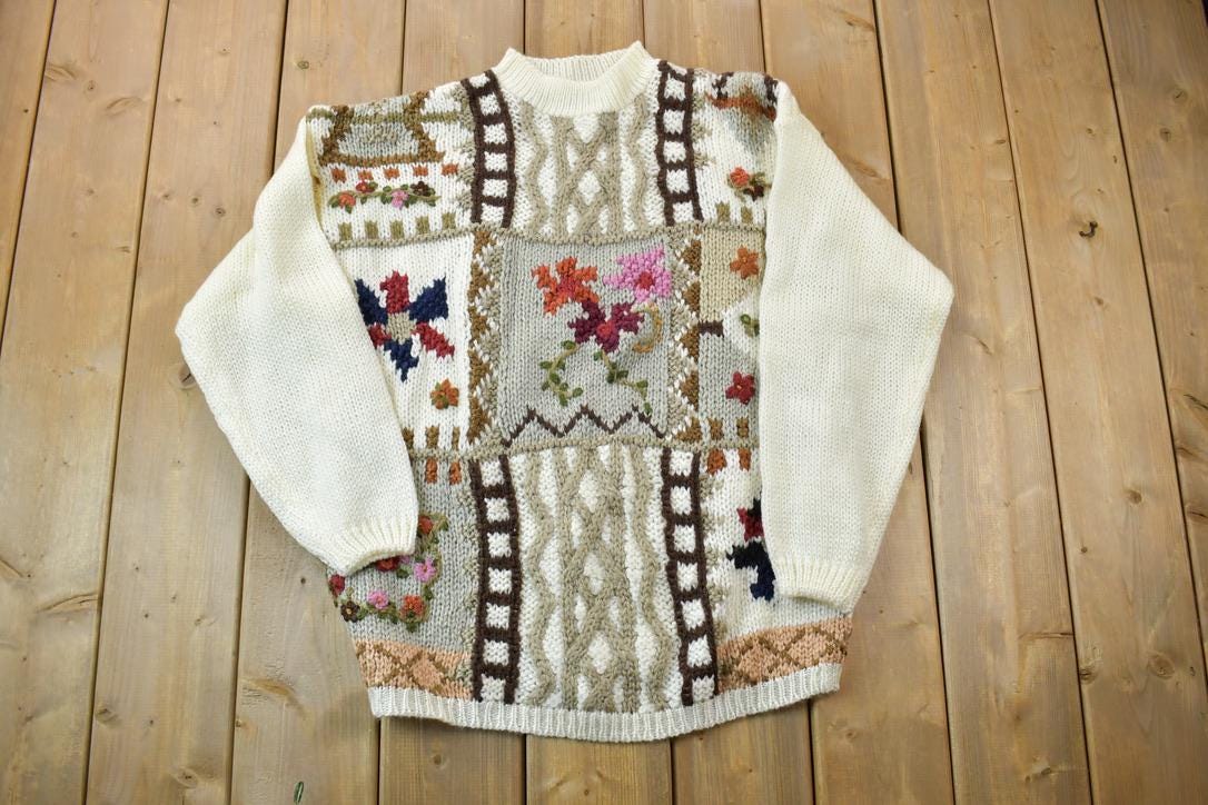 Vintage 1990s Plus Prefered Knit Crewneck Sweater
